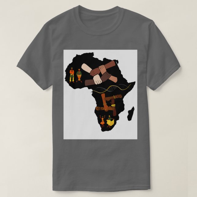 Camiseta A África é o meu dna 27 (Frente do Design)