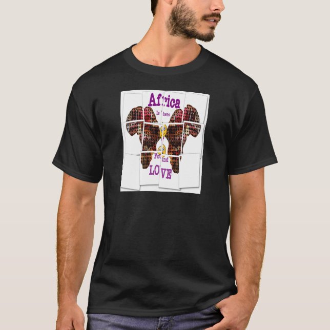 Camiseta A África é onde encontrei o Amor (Frente)