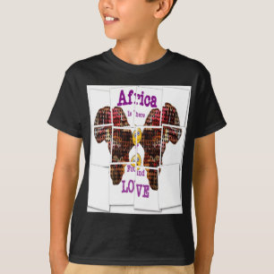Camiseta A África é onde encontrei o Amor