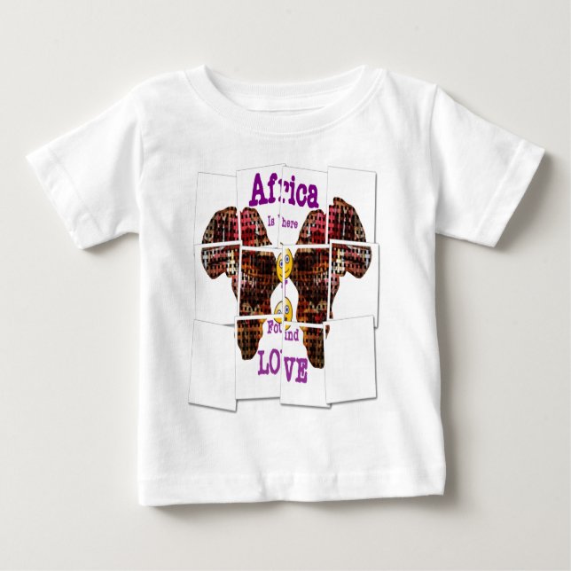 Camiseta A África é onde encontrei o Amor (Frente)