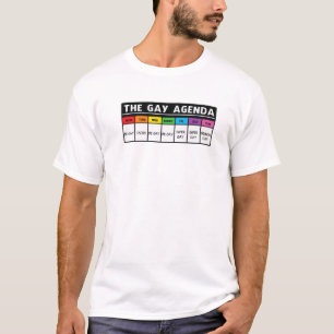 Camiseta A Agenda de Gay - Orgulho LGBT