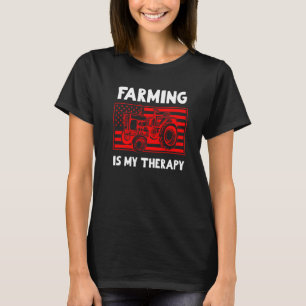 Camiseta A Agricultura É O Meu Velho Terapêutico Com Um Tra