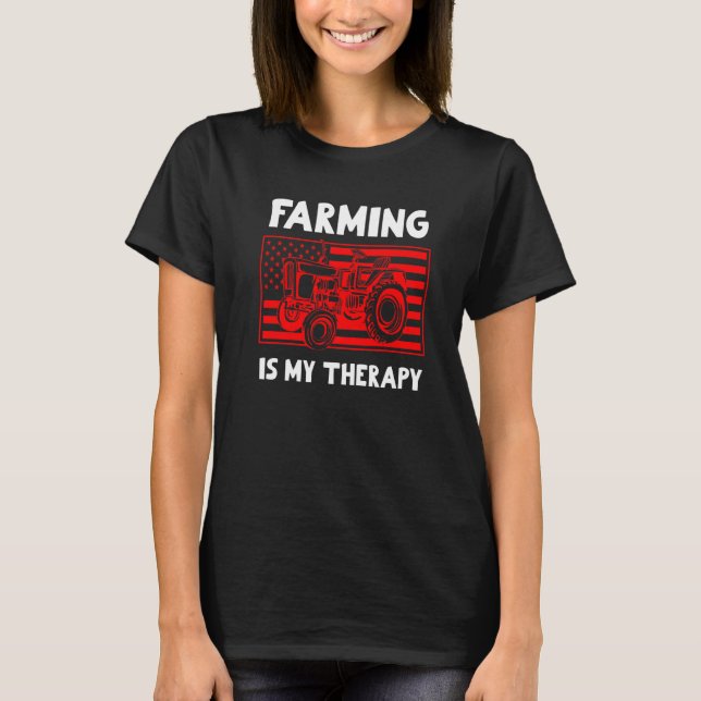 Camiseta A Agricultura É O Meu Velho Terapêutico Com Um Tra (Frente)