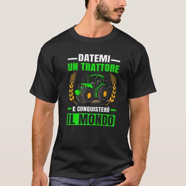 Camiseta A Agricultura Me Dá Um Trator Eu Vou Conquistar O  (Frente)