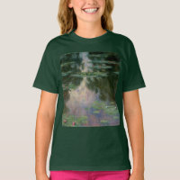 A ÁGUA ESTÁ EM PINK VERDE POND, por Claude Monet