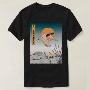 Camiseta A água permanece depois que uma ave voa