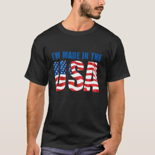 Camiseta A águia americana que sou feita nos EUA é a 4ª ban