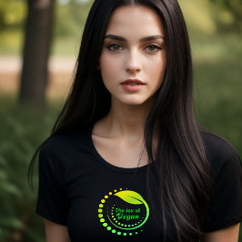 Camiseta A Alegria Da Camisa-T Das Mulheres Vegan
