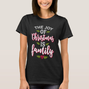 Camiseta A Alegria do Natal é Família Fofa