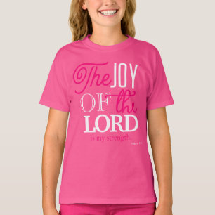 Camiseta A Alegria Do Senhor É A Minha Força