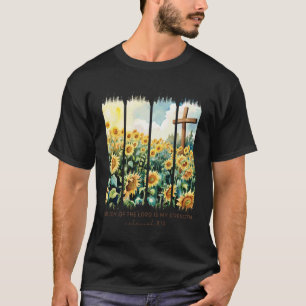 Camiseta A Alegria do Senhor é Minha Força Fé Cristã