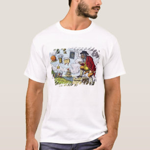 Camiseta A alpondra, John Bull que olha em