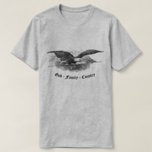 Camiseta A América Águia América Deus Família