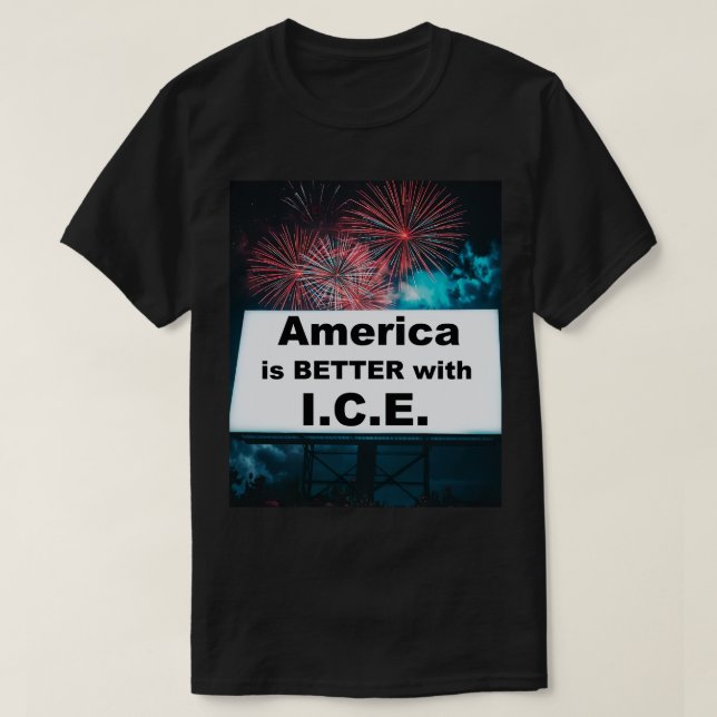 Camiseta A América é Melhor com I.C.E. (Frente do Design)