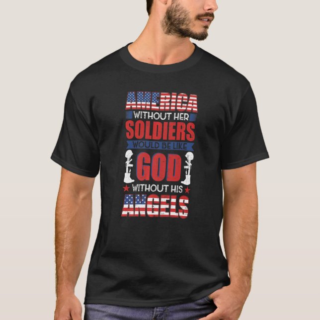 Camiseta A América sem seus soldados é como Deus sem ele (Frente)