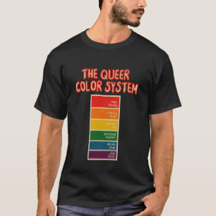 Camiseta A Amostra De Tinta De Cor Queer Orgulho Humor Desi