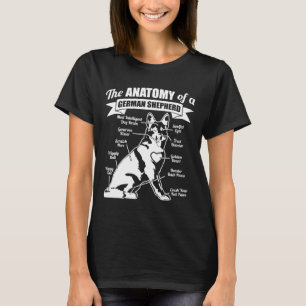 Camiseta A Anatomia De Um German shepherd German shepherd