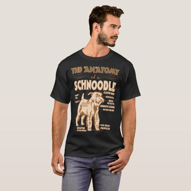 Camiseta A anatomia do presente dos amantes do animal de (Frente Completa)