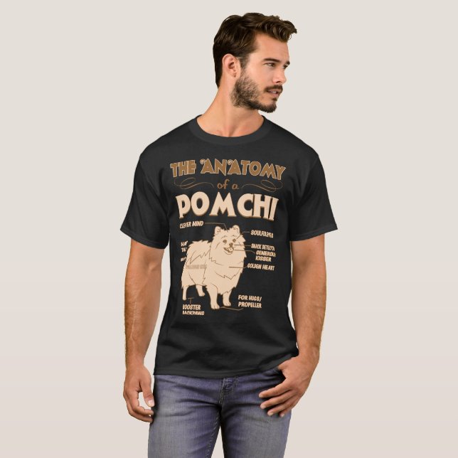 Camiseta A anatomia do presente dos amantes do animal de (Frente Completa)