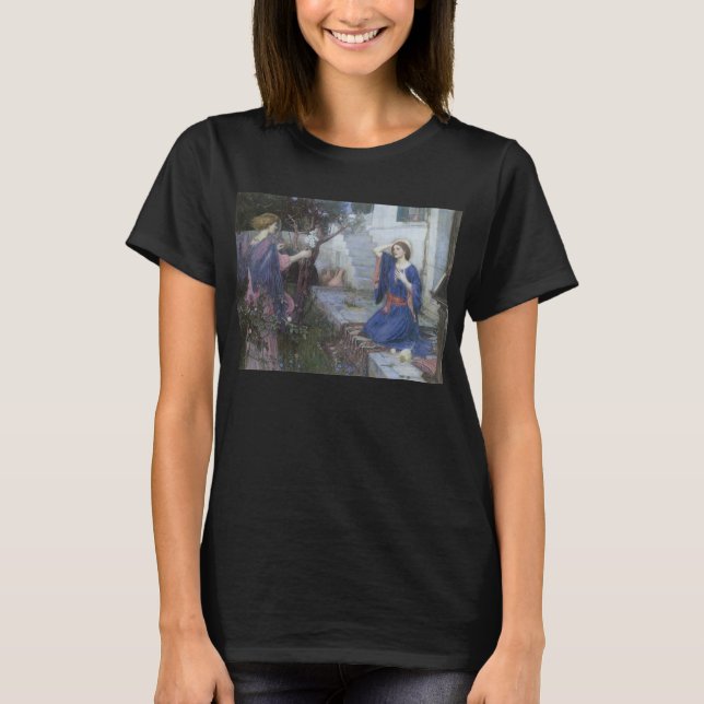 Camiseta A Anunciação por John William Waterhouse (Frente)