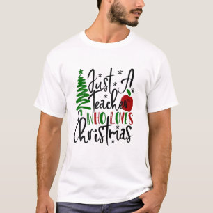 Camiseta A Apple Da Árvore De Natal É Um Professor Que Am
