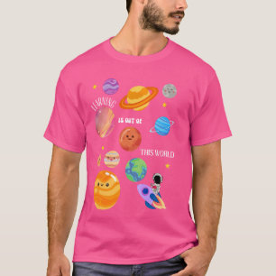 Camiseta A Aprendizagem Está Fora deste Mundo Ciência Espac