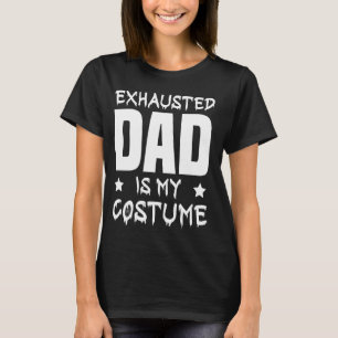 Camiseta A aranha do Halloween para homens exausta pai é me