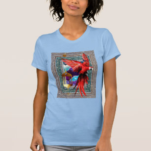 Camiseta A Arara-Escarlate E O Emermita - O Tarô-Papagaio