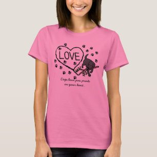 Camiseta A areia preta de Labrador rotula desenhos animados