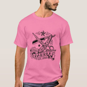 Camiseta A Aresta Afiada Gráfico Flash de Barbeiro Old-Sc