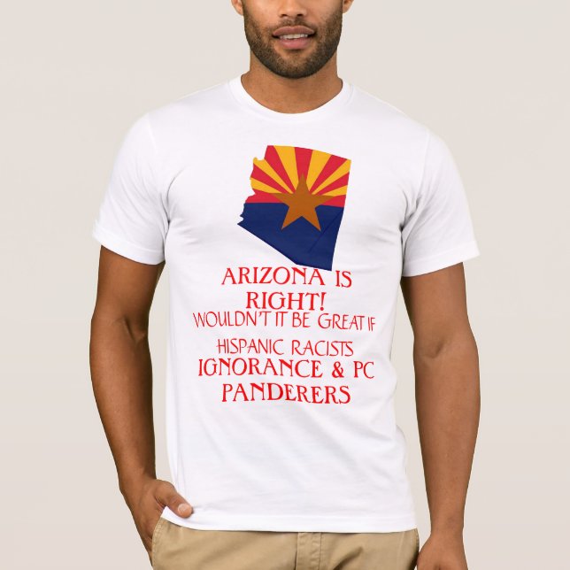CAMISETA A ARIZONA É DIREITA! (Frente)