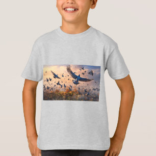 Camiseta A Armadilha do Céu - Pombos em Perigo