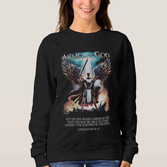 Camiseta A Armadura Completa de Deus - Efésios 617 (Frente)
