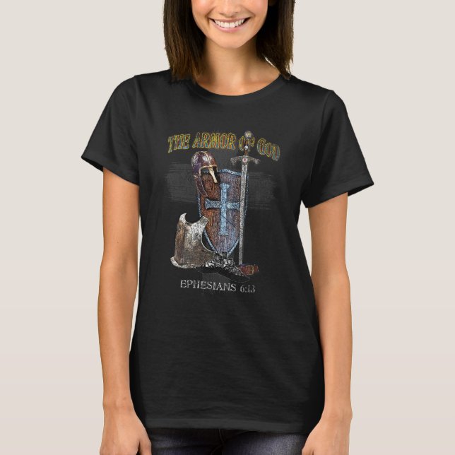 Camiseta A Armadura Inteira de Deus - Efesianos 611 - Prend (Frente)