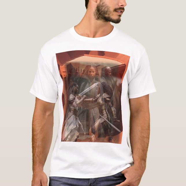 Camiseta A arte Cobrir dos Comporadores (Frente)