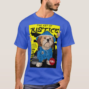 Camiseta A arte da justiça por Shih Tzu Ucrânia Japonês sa