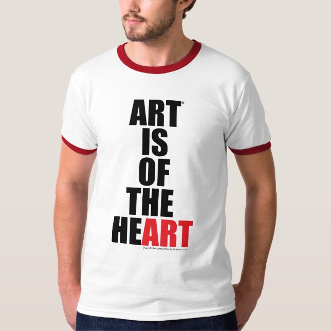 CAMISETA A ARTE É DO CORAÇÃO (Frente)
