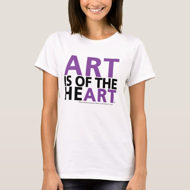 CAMISETA A ARTE É DO CORAÇÃO (Frente)