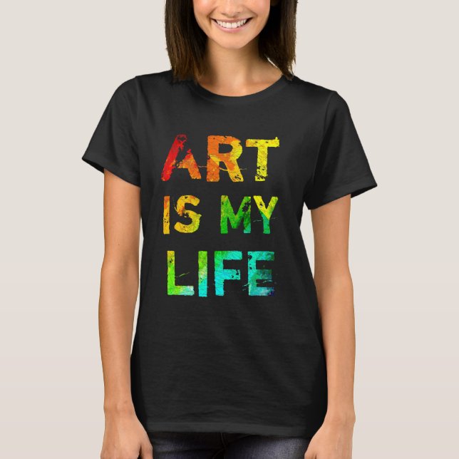 Camiseta A arte é minha vida (Frente)
