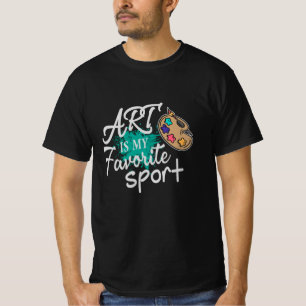 Camiseta A Arte É O Meu Espetáculo Verde Favorito