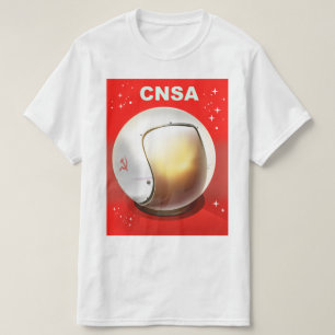 Camiseta A arte espacial da CNSA China.