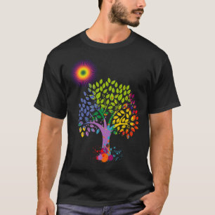 Camiseta A Árvore Colorida Que Dá Vida À Terra Pára Global