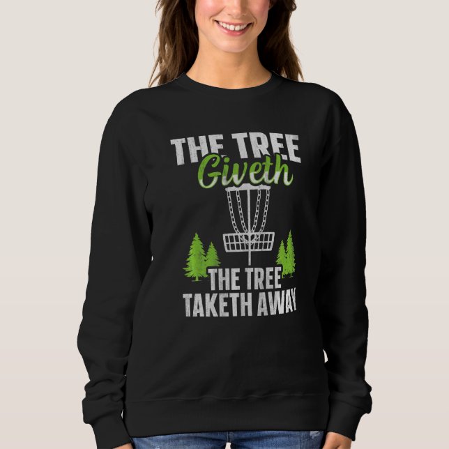 Camiseta A Árvore Dá A Árvore Tira  Golfe de Disco (Frente)