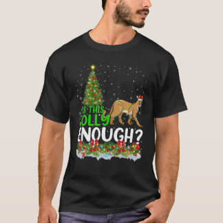 Camiseta A Árvore De Iluminação Xmas É Jolly O Suficiente C