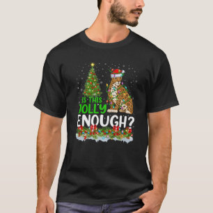 Camiseta A Árvore De Iluminação Xmas É Jolly O Suficiente P