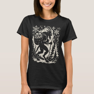 Camiseta A Árvore de Natal Gótica do Krampus Krampus E Horr