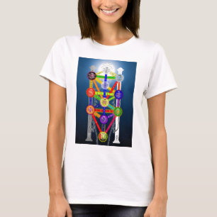 Camiseta A árvore de Qabalistic do diagrama da estrutura d