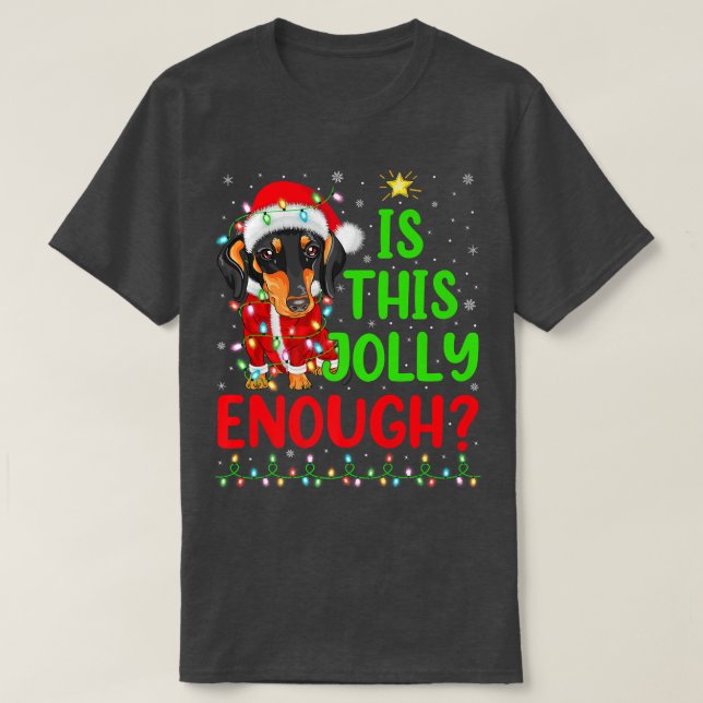 Camiseta A Árvore De Xmas Engraçada É Jolly O Suficiente Pa (Frente do Design)