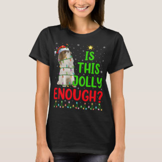 Camiseta A Árvore De Xmas Engraçada É O Chin Japonês Sufici