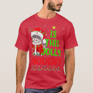 Camiseta A Árvore De Xmas Engraçada É Um Natal De Gato Sufi